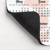 2024 Kalenderfamilie 7 Foto Collage Pink Einfach Mousepad (Ecke)