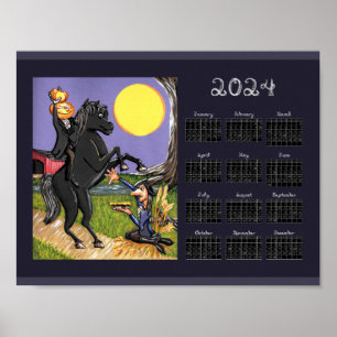 2024 Kalenderschläferei Hollow Headless Horseman Poster