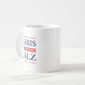 2024 Kamala Harris 2024 Tim Waltz 2024 USA Kaffeetasse (Vorderseite Links)