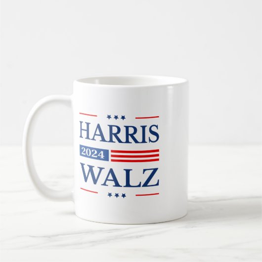 2024 Kamala Harris 2024 Tim Waltz 2024 USA Kaffeetasse (Links)