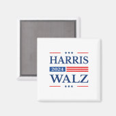2024 Kamala Harris 2024 Tim Waltz 2024 USA Magnet (Vorderseite/Rückseite)