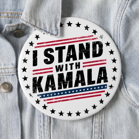 2024 Kamala Harris Frau Präsidentin USA Abstimmung Button (Beispiel)