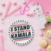 2024 Kamala Harris Frau Präsidentin USA Abstimmung Pappteller (Party)
