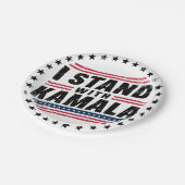 2024 Kamala Harris Frau Präsidentin USA Abstimmung Pappteller (Schrägansicht)