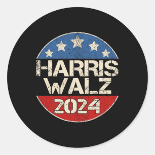 2024 Kamalaharris Timwalz 2024 Runder Aufkleber
