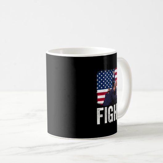 2024 Kampf für Männer Frauen wählen Trump 2024 Kaffeetasse (VorderseiteRechts)