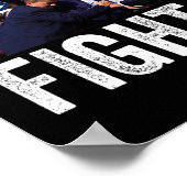 2024 Kampf für Männer Frauen wählen Trump 2024 Poster (Ecke)