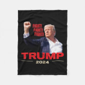 2024: Kampf gegen den Krieg am 13. Juli Trump-Kund Fleecedecke (Vorderseite)