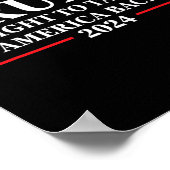 2024 Kampf um die Rücknahme der amerikanischen Wah Poster (Ecke)