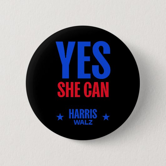 2024 kann sie den Präsidenten Kamala Harris wählen Button (Vorderseite)
