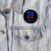 2024 kann sie den Präsidenten Kamala Harris wählen Button (Beispiel)