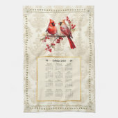 2024 Kardinäle Geschirrtuch (Vertikal)