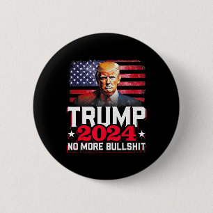 2024 Keine Bull America Flag mehr Button