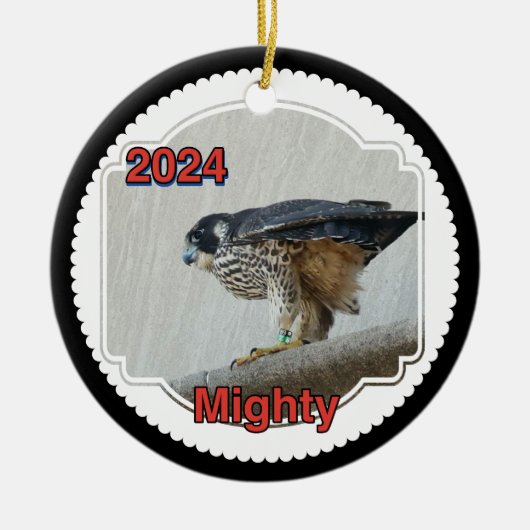 2024 Keramik Circle Ornament Mighty (Vorne)
