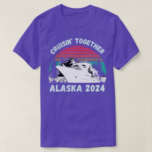 2024 Kreuzfahrt Saison Alaska TShirt (Design vorne)