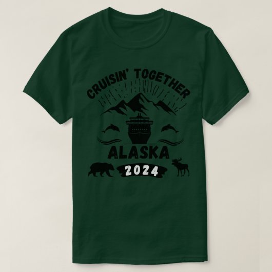 2024 Kreuzfahrt zum Alaska TShirt (Design vorne)