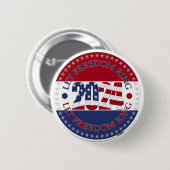 2024 Lass Freedom Ring USA Flag Button (Vorne & Hinten)