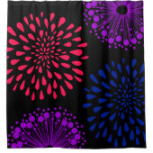 2024 LED leuchtet farbig Duschvorhang (Vorderseite)