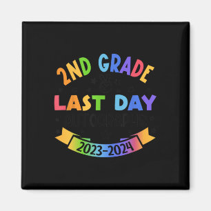 2024 Letzter Tag der Schule Autograph 2nd Grade Gr Magnet