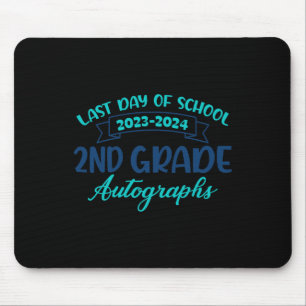 2024 Letzter Tag der Schule Autograph 2nd Grade Gr Mousepad