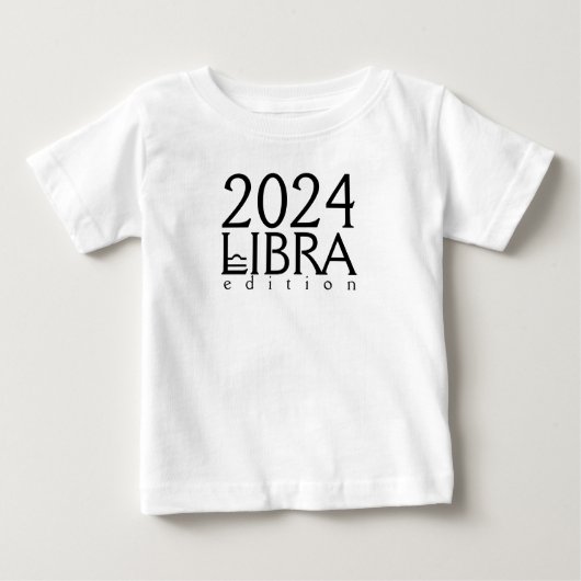 2024 Libra Edition mit Symbol Baby T - Shirt (Vorderseite)