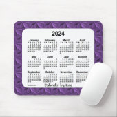 2024 Lila Diamonds Calendar von Janz Mouse Pad Mousepad (Mit Mouse)