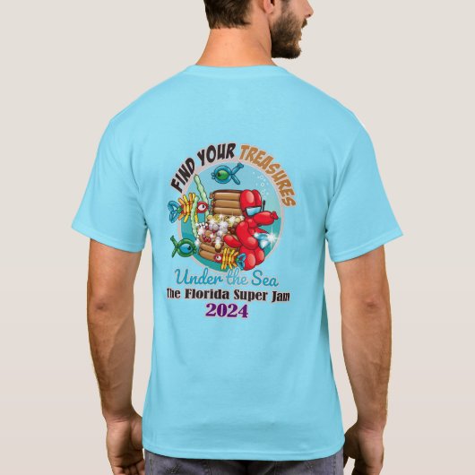 2024-Logo auf beiden Seiten T-Shirt (Rückseite)