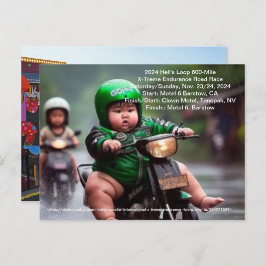 2024 Loop 600-Mile X-Treme Endurance Road R Postkarte (Vorne/Hinten)