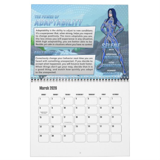 2024 Master Your Superpower Calendar Kalender (Mär 2026)