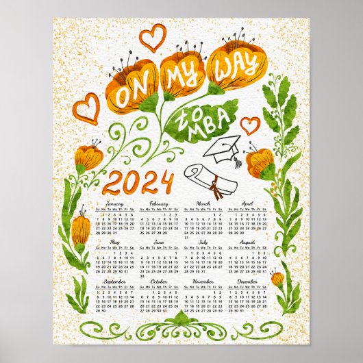 2024 MBA-Student Motivierend Poster (Vorne)