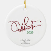 2024 Mele Kalikimaka Ti Leaf Wreath Ornament (Hinten)