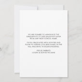 2024 Minimalistisch Overlay High School Graduate F Ankündigung (Rückseite)