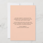 2024 Minimalistisch Overlay High School Graduate F Ankündigung (Rückseite)