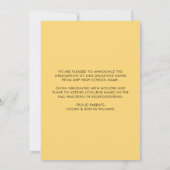 2024 Minimalistisch Overlay High School Graduate F Ankündigung (Rückseite)