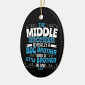 2024 Mittlerer Bruder - neuer großer Bruder Keramik Ornament (Links)