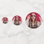 2024 Moderne Foto Graduation Party Konfetti (Vorderseiten)