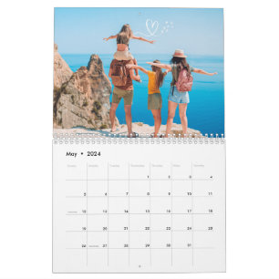 2024 Modernes Foto für Ihre Familie Kalender