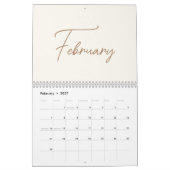 2024 Modernes Minimalistisches FotoCollage der Boh Kalender (Feb 2027)