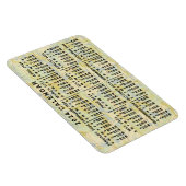 2024 Monatlicher Kalender Antike Karte Großes Druc Magnet (Rechte Seite)