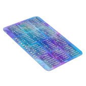 2024 Monatlicher Kalender Blaue Aquarellsterne Magnet (Rechte Seite)