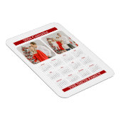 2024 Monatskalender Foto "Benutzerdefiniert" Magnet (Rechte Seite)