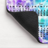 2024 Monatskalender Tiedye Hippie Rainbow Mousepad (Ecke)