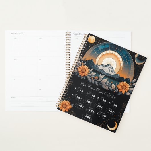 2024 Mondphasen-Kalender-Planer Notebook Planer (Anzeige)