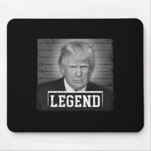 2024 Mugshot Präsident Legend Rettete Amerika Vint Mousepad