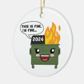 2024 Müllverbrennung, DAS IST GUT, ICH BIN... Keramik Ornament (Links)