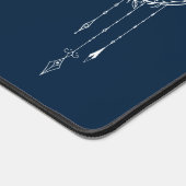 2024 Navy Blue Moon Calendar Schreibtischunterlage (Ecke)