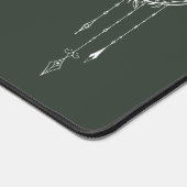 2024 Navy Green Moon Calendar Schreibtischunterlage (Ecke)