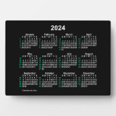 2024 Neon 52 Week ISO Desk Calendar by Janz 12x18 Fotoplatte (Vorderseite)