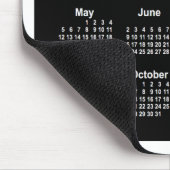2024 Neon White Calendar von Janz Two Tone Mousepad (Ecke)