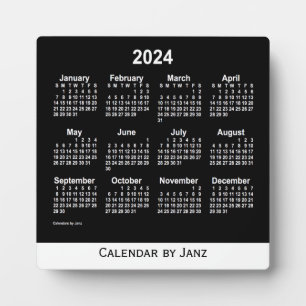 2024 Neon White Desk Calendar von Janz Fotoplatte
